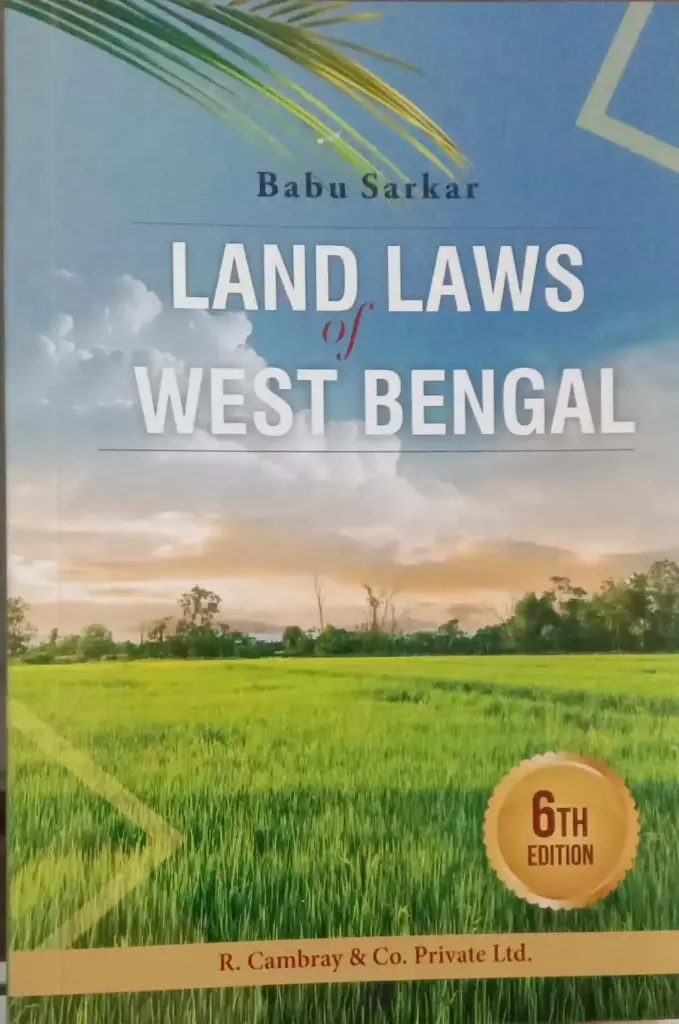 Land Laws of West Bengal By Babu Sarkar