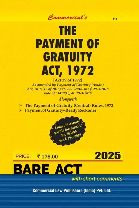Payment of Gratuity Act 1972 By Commercial