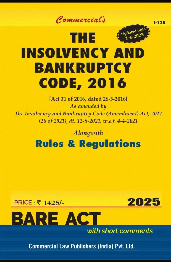 Insolvency and Bankruptcy Code By Commercial