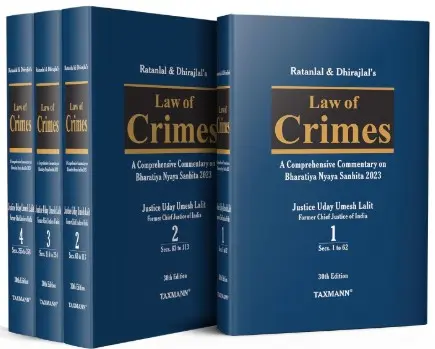 Ratanlal & Dhirajlal Law of Crimes Edition 2025 By Justice Uday Umesh Lalit