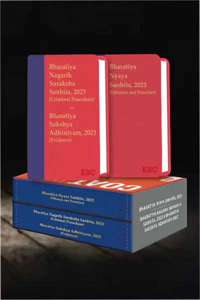 Criminal Manual Coat Pocket Edition - Combo of BNS, BNSS and BSA (Set of 2 Books) By EBC