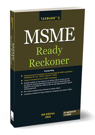 MSME Ready Reckoner By Taxmanns Editorial Board