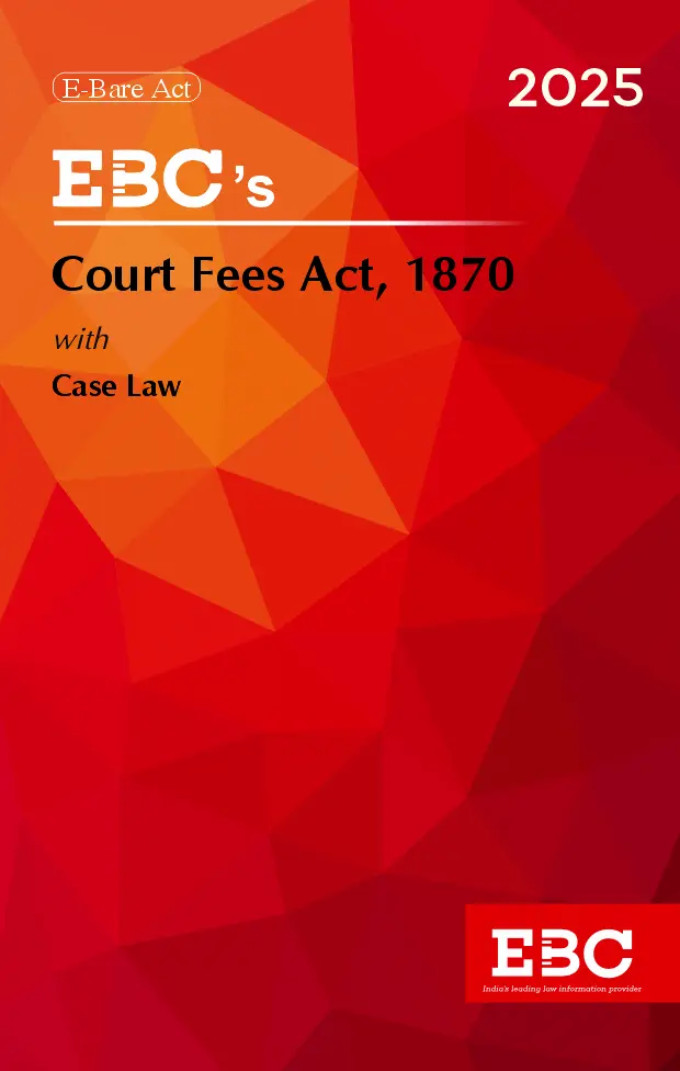 Bare Act - Court Fees Act 1870 By EBC