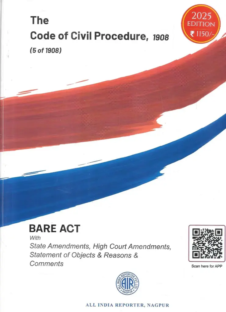 The Code of Civil Procedure 1908 Bare Act