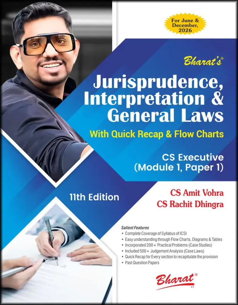 Jurisprudence, Interpretation & General Laws Module I & Paper 1 By CS Amit Vohra and CS Rachit Dhingra