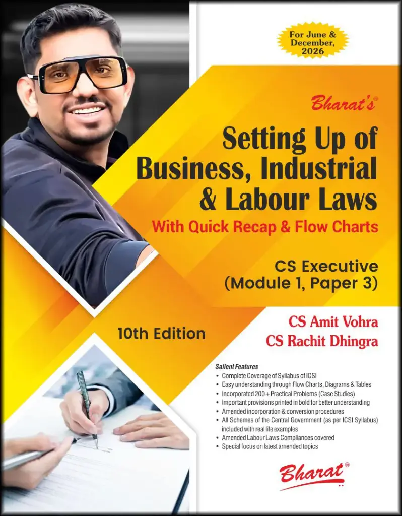 Setting Up of Business Industrial & Labour Laws Module 1 & Paper 3 By CS Amit Vohra and CS Rachit Dhingra