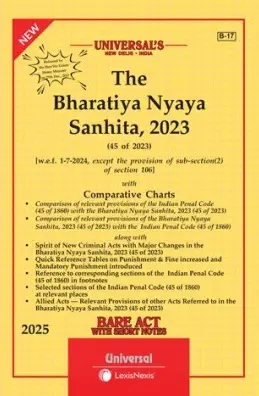 The Bharatiya Nyaya Sanhita BNS 2023 - 45 of 2023 By Universal