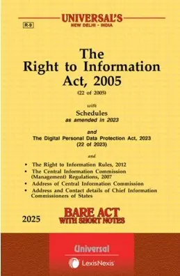 The Right to Information Act 2005 Bare Act By Universal