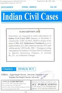Indian Civil Cases (Monthly) | ICC 2023