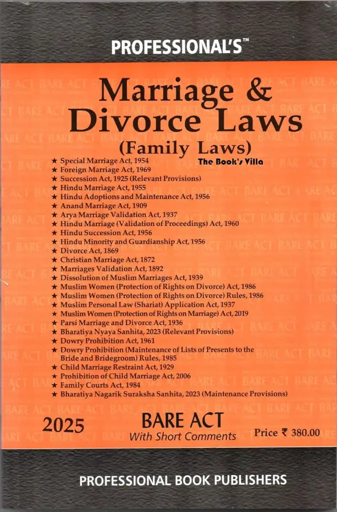 Marriage & Divorce Laws Bare Act