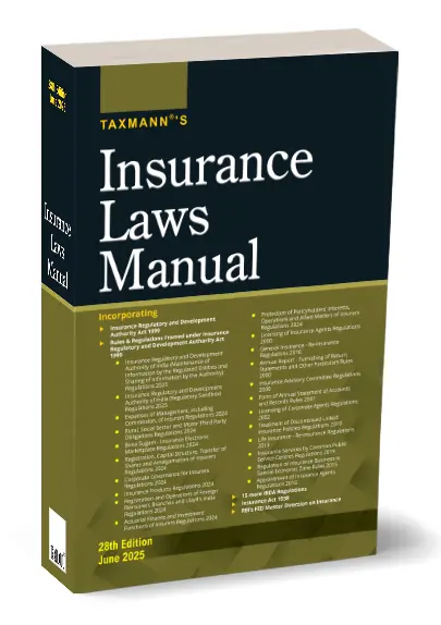 Insurance Laws Manual By Taxmann's Editorial Board