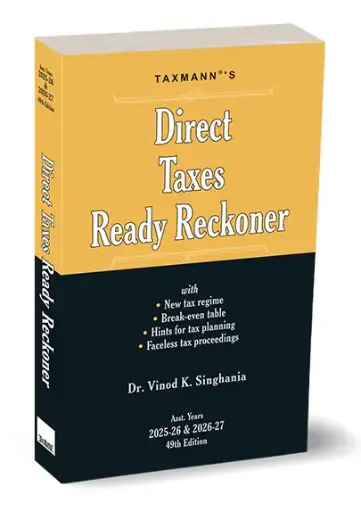 [SBTMP0010] Direct Taxes Ready Reckoner Edition 2025 By Vinod K Singhania