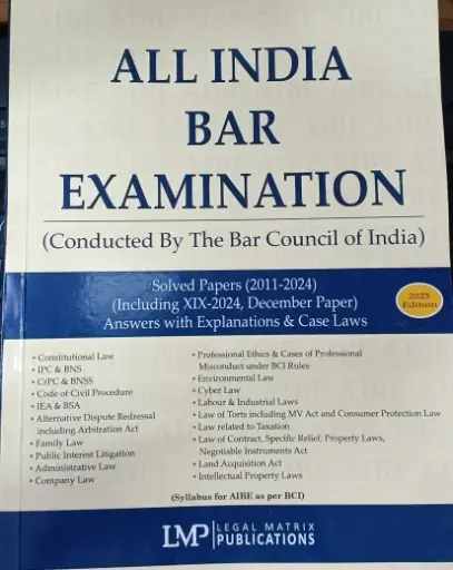 [SNLLMP002] All India Bar Examination 2025 Edition By LMP