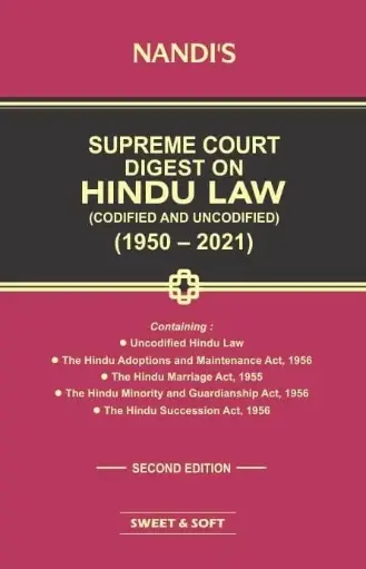 [SNLSNS003] Supreme Court Digest on Hindu Law 1950 - 2021 By Nandi