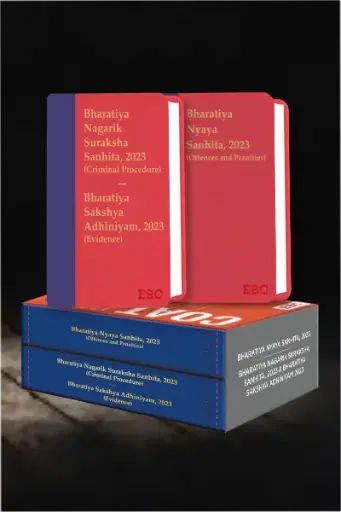 [SNLEBC017] Criminal Manual Coat Pocket Edition - Combo of BNS, BNSS and BSA (Set of 2 Books) By EBC