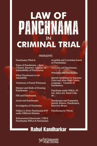 [SNLWMP021] Law of Panchnama in Criminal Trial By Rahul Kandharkar