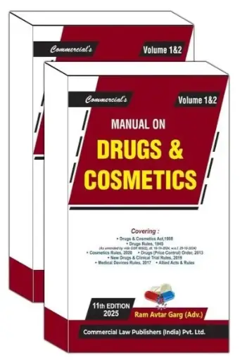 [SNLCLP006] Manual on Drugs and Cosmetics - In 2 Volumes By Ram Avtar Garg