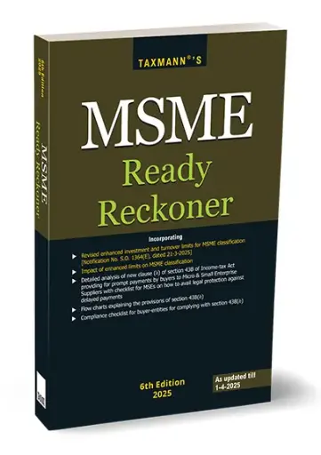 [SBTMP00013] MSME Ready Reckoner By Taxmanns Editorial Board