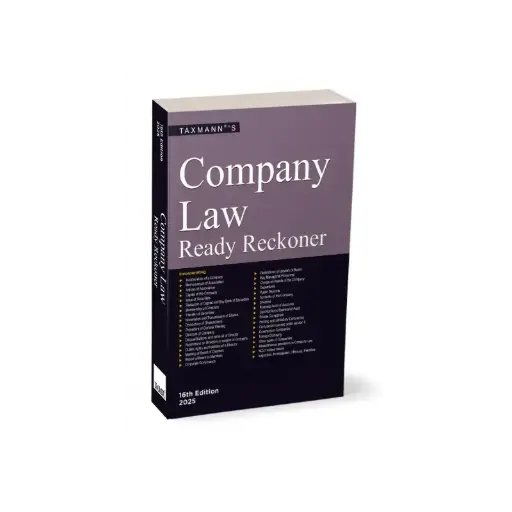 [SBTMP00014] Company Law Ready Reckoner By Taxmanns Editorial Board