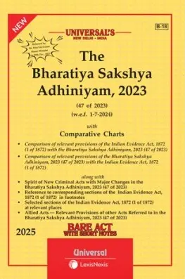 [SNLLN018] The Bharatiya Sakshya Adhiniyam BSA 2023 - 47 of 2023 By Universal