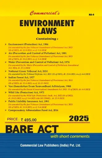 [SNLCLP010] Environment Laws Bare Act By Commercial