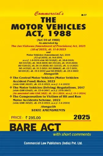 [SNLCLP013] The Motor Vehicles Act 1988 Bare Act By Commercial
