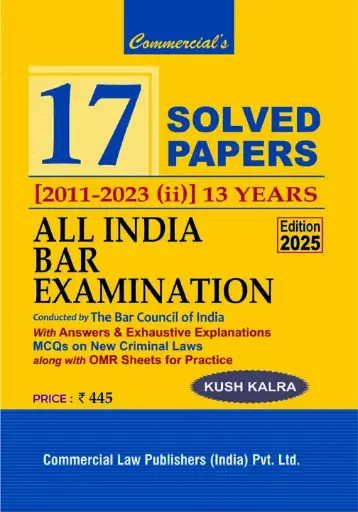 [SNLCLP015] Solved Papers All India Bar Exam By Kush Kalra