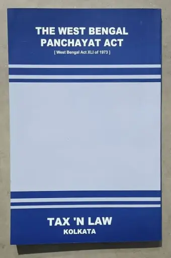 [SBTNL0001] The West Bengal Panchayat Act 1973 By M Roy