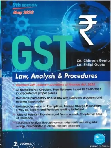 [SNLYG001] GST Law Analysis & Procedures (Set of 2 Volumes) by CA Chitresh Gupta & CA Shilpi Gupta