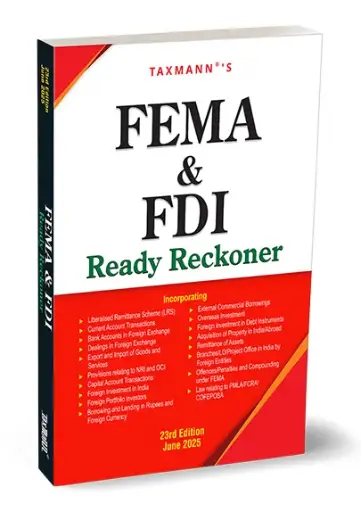 [SNLTMP0020] FEMA & FDI Ready Reckoner By Taxmann's Editorial Board
